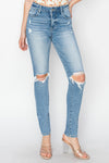 Risen | High Rise Skinny Jeans | Rubies + Lace