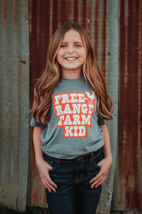 Free Range Farm Kid | Kid's T-Shirt | Ruby’s Rubbish®