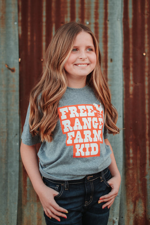 Free Range Farm Kid | Kid's T-Shirt | Ruby’s Rubbish®