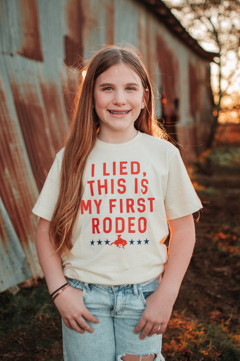 I Lied This is My First Rodeo | Kid's T-Shirt | Ruby’s Rubbish®