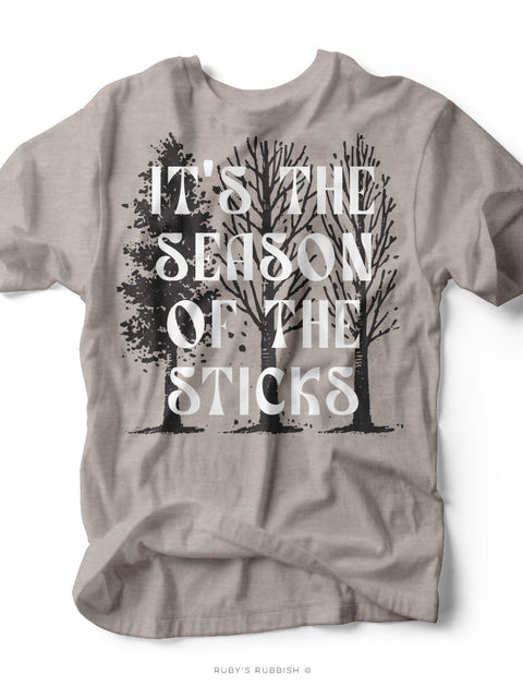 Season of the Sticks | Fall Graphic Tee | Ruby’s Rubbish®