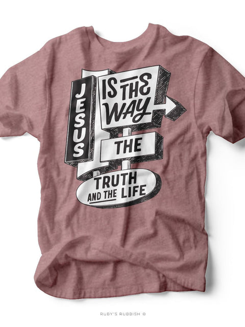 Jesus is the Way | Scripture Graphic Tee | Ruby’s Rubbish® - Ruby's Rubbish Wholesale
