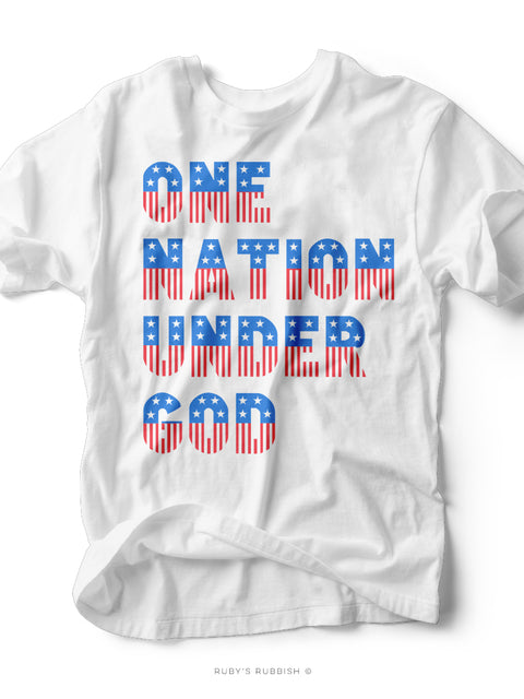 One Nation Under God | Seasonal T-Shirt | Ruby’s Rubbish®