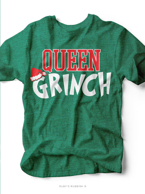 Queen Grinch | Seasonal T-Shirt | Ruby’s Rubbish®