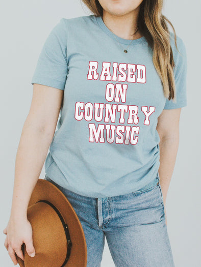 Raised on Country Music | Southern T-Shirt | Ruby’s Rubbish®