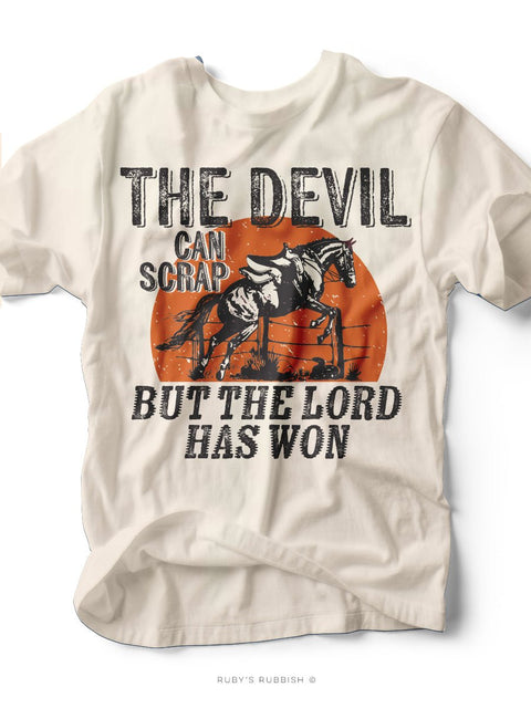 The Devil Can Scrap | Southern T-Shirt | Ruby’s Rubbish® - Ruby's Rubbish Wholesale