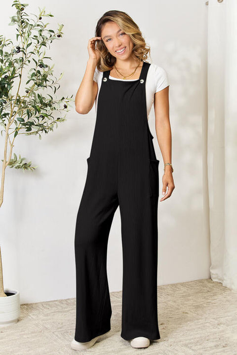 Wide Strap Overall with Pockets | Multiple Color Options | Rubies + Lace