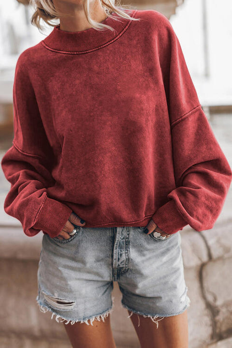 Ribbed Hem | Dropped Shoulder Sweatshirt - Multiple Options | Rubies + Lace