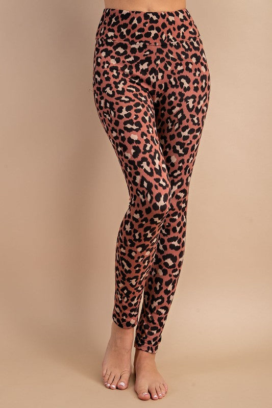 Rubies + Lace | Leopard | High-Waisted Leggings