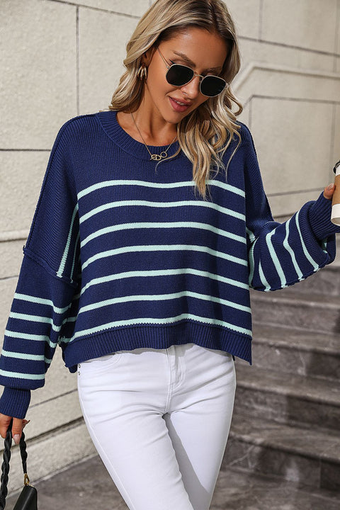 Striped Pullover Sweater | Multiple Color Options | Rubies + Lace