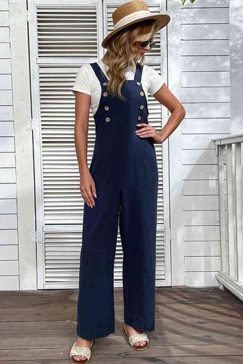 Light Up Your Life | Buttoned Leg Overalls | Rubies + Lace