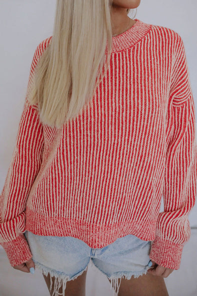 Ribbed Sweater | Vintage Pullover | Rubies + Lace