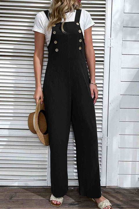 Light Up Your Life | Buttoned Leg Overalls | Rubies + Lace