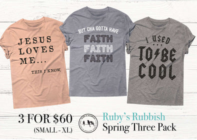Spring Three for Sixty Women's T-Shirt Pack