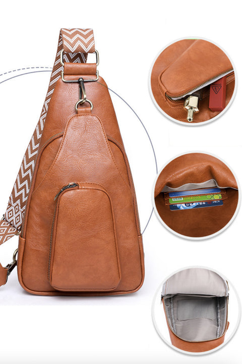 Take A Trip Leather Sling Bag | Multiple Color Options | Rubies + Lace