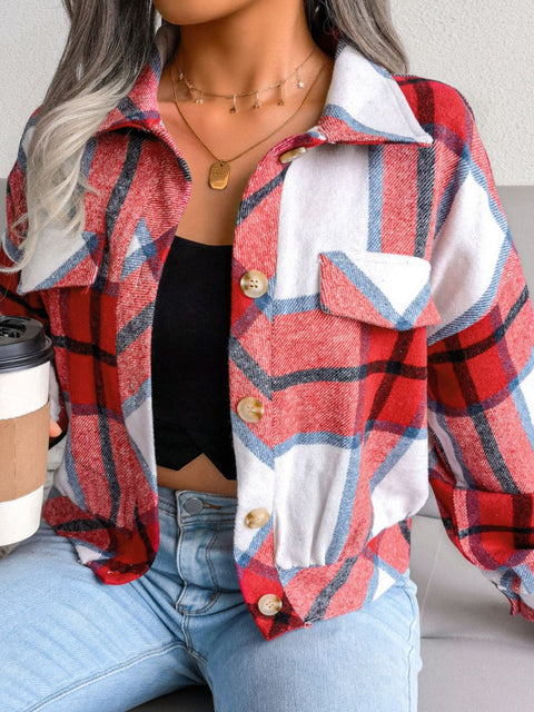 Plaid Drop Shoulder | Shacket Jacket | Rubies + Lace