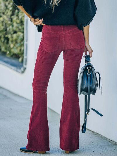 High Waist Velvet | Bootcut Pants | Rubies + Lace