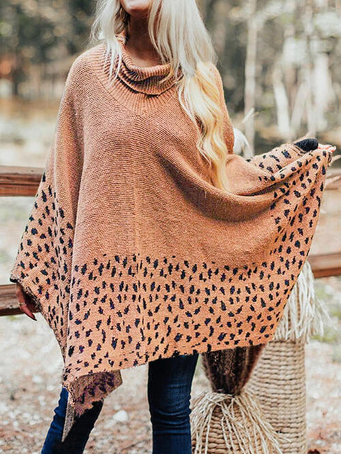 Turtleneck Poncho | Multiple Color Options | Rubies + Lace