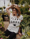 Plant Lady | Women's Striped T-Shirt | Ruby’s Rubbish®