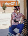 Rosie the Riveter | Women's Striped T-Shirt | Ruby’s Rubbish®
