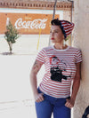 Rosie the Riveter | Women's Striped T-Shirt | Ruby’s Rubbish®