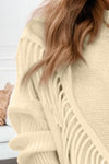 Fringe Detail | Mock Neck Sweater | Rubies + Lace