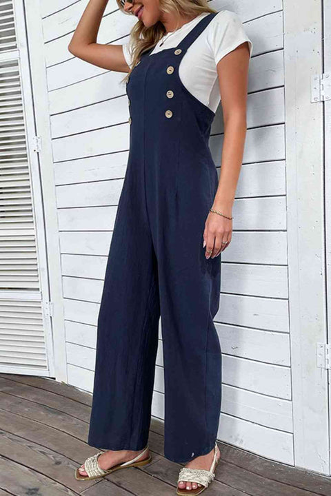 Light Up Your Life | Buttoned Leg Overalls | Rubies + Lace