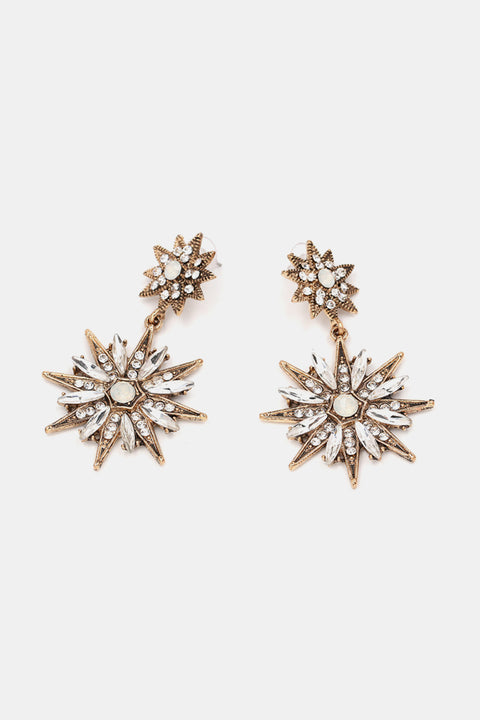 Star Burst | Dangle Earrings | Rubies + Lace