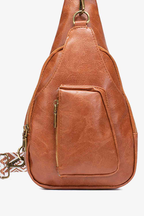 All The Feels | Side Pocket Leather Sling Bag | Rubies + Lace