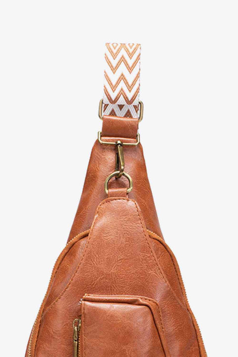 All The Feels | Side Pocket Leather Sling Bag | Rubies + Lace