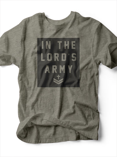 In the Lord's Army | Men's Christian T-Shirt | Ruby’s Rubbish®