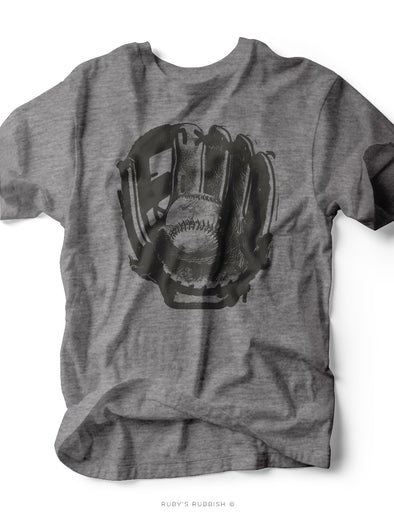 Baseball Glove | Men's Game Day T-Shirt | Ruby’s Rubbish®