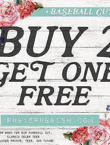 Buy 2 Get 1 Free | Raglans | Ruby’s Rubbish®