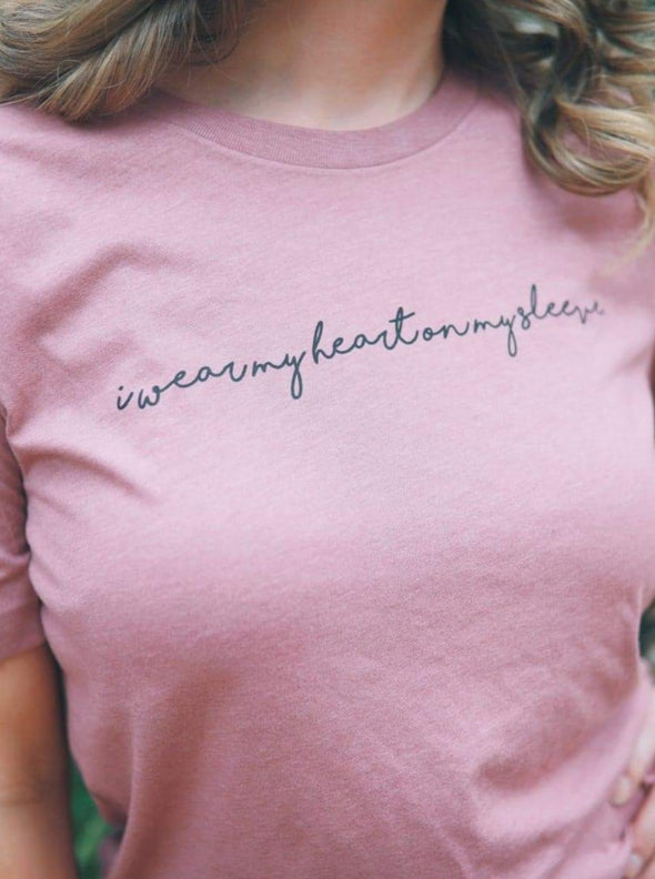 I Wear My Heart on My Sleeve | Women's T-Shirt | Ruby’s Rubbish®