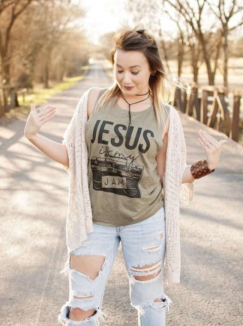 Jesus is My Jam | Women’s Muscle Tank | Ruby’s Rubbish®