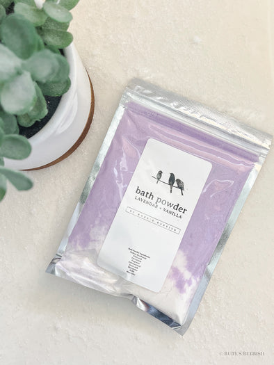Lavender + Vanilla | Bath Powder | Ruby’s Rubbish®