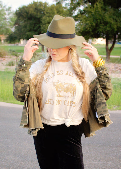 Don't Be All Hat & No Cattle | Southern T-Shirt | Ruby’s Rubbish®