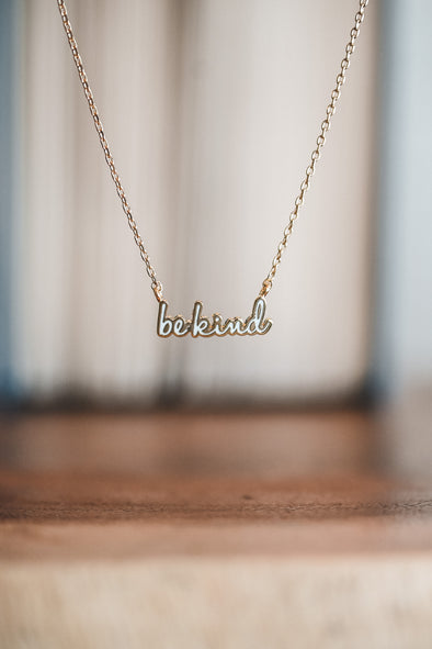 Be Kind |  Gold Necklace | Rubies & Lace