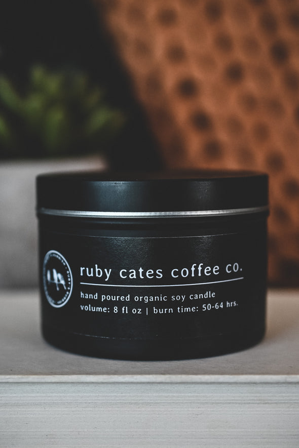 Ruby Cates Coffee Co. | Matte Black Candle | Ruby’s Rubbish®