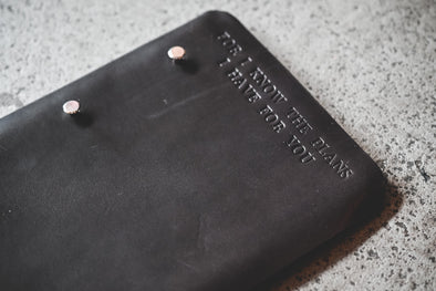 For I Know the Plans I Have For You | Genuine Espresso Leather Journal | Ruby's Rubbish