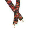 Embroidered Floral | Guitar Purse Strap | Rubies & Lace