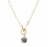 Dalmatian Stone |  Hexagon Necklace | Rubies & Lace