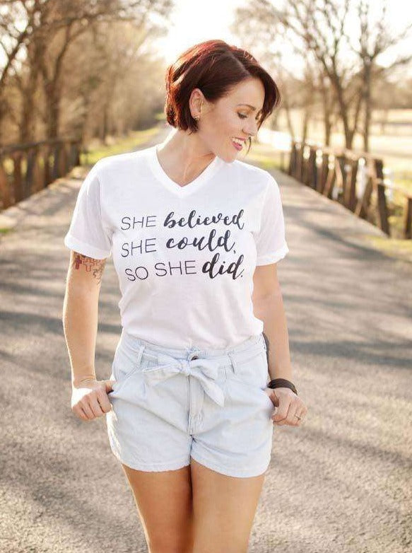 She Believed | Women's T-Shirt | Ruby’s Rubbish®