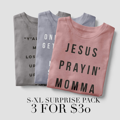 THREE for $30 Surprise Tee Sale