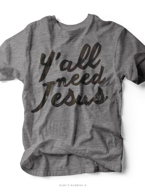 Y'all Need Jesus | Kid's T-Shirt | Ruby’s Rubbish®