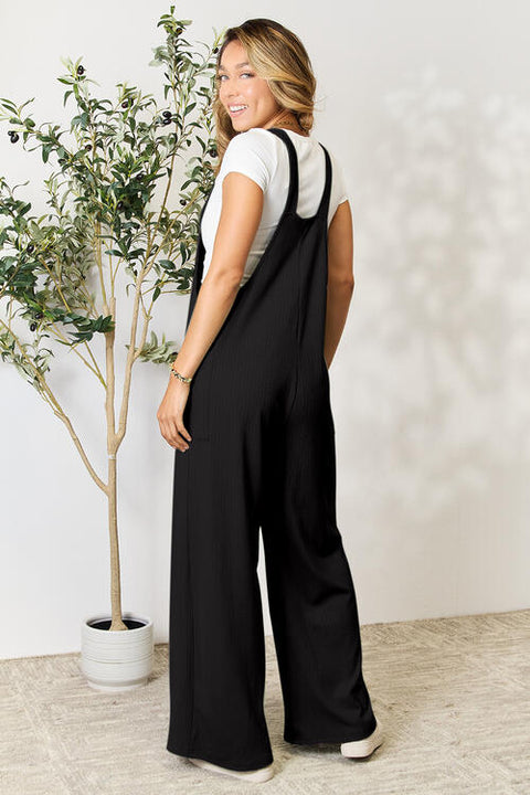 Wide Strap Overall with Pockets | Multiple Color Options | Rubies + Lace