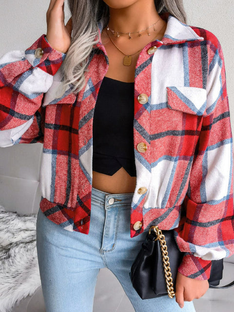 Plaid Drop Shoulder | Shacket Jacket | Rubies + Lace