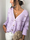 Scallop Wave Knit | Button Cardigan | Rubies + Lace