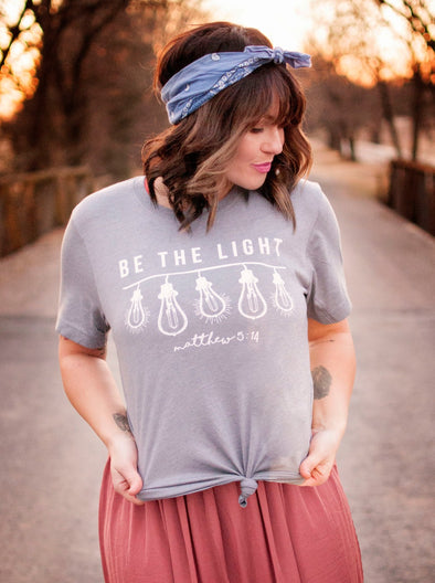Be the Light | Christian T-Shirt | Ruby’s Rubbish®