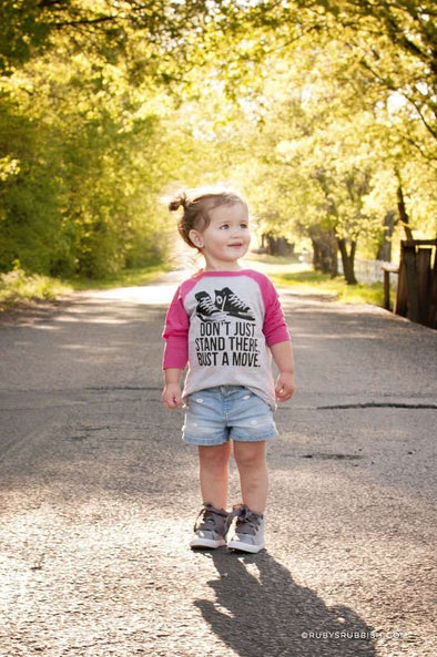Don't Just Stand There Bust a Move | Kid's Raglan | Ruby’s Rubbish®